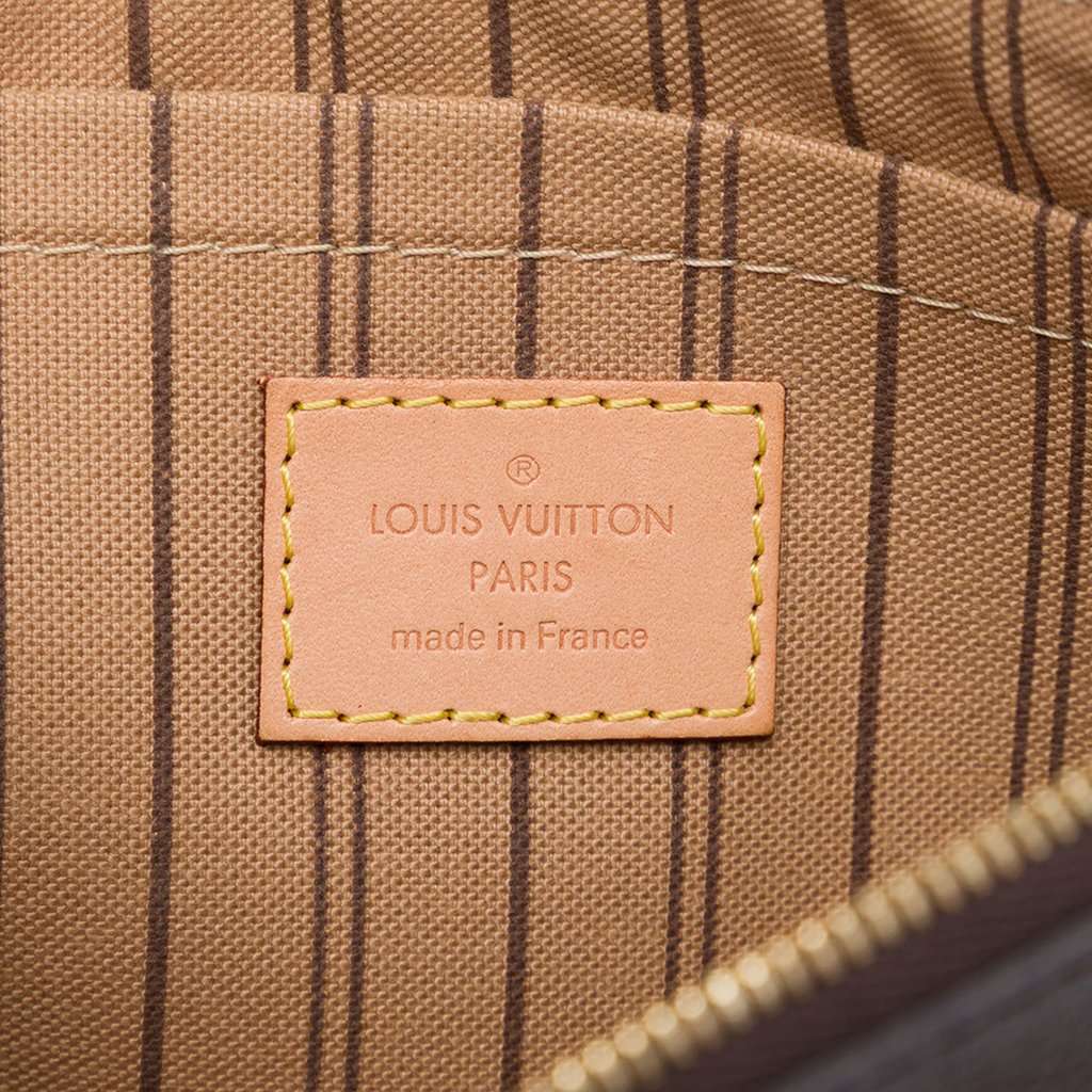 Louis Vuitton Monogram Neverfull MM Pouch Brown Very good condition - Box View