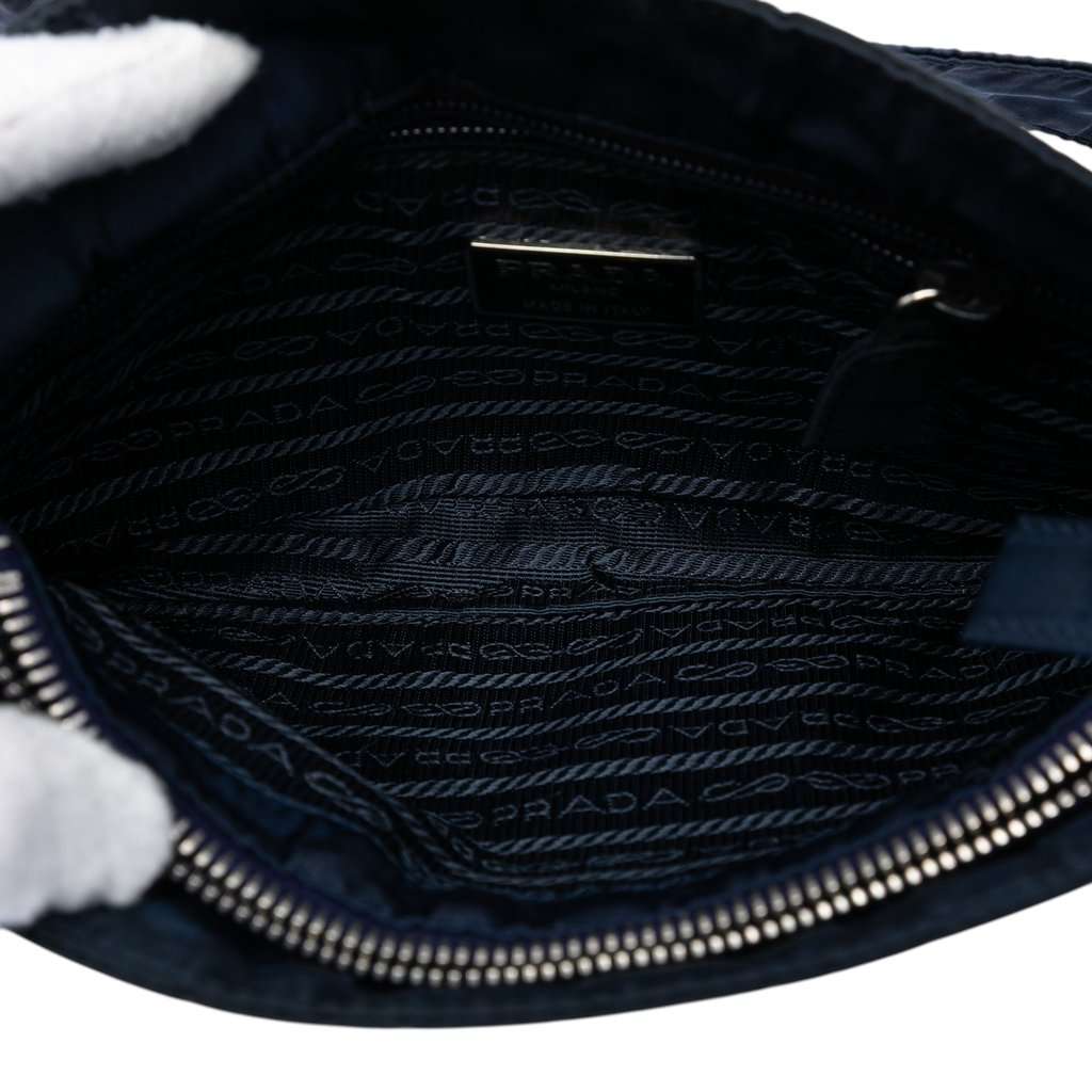 Prada Tessuto Shoulder Bag Blue Very good condition - Model View