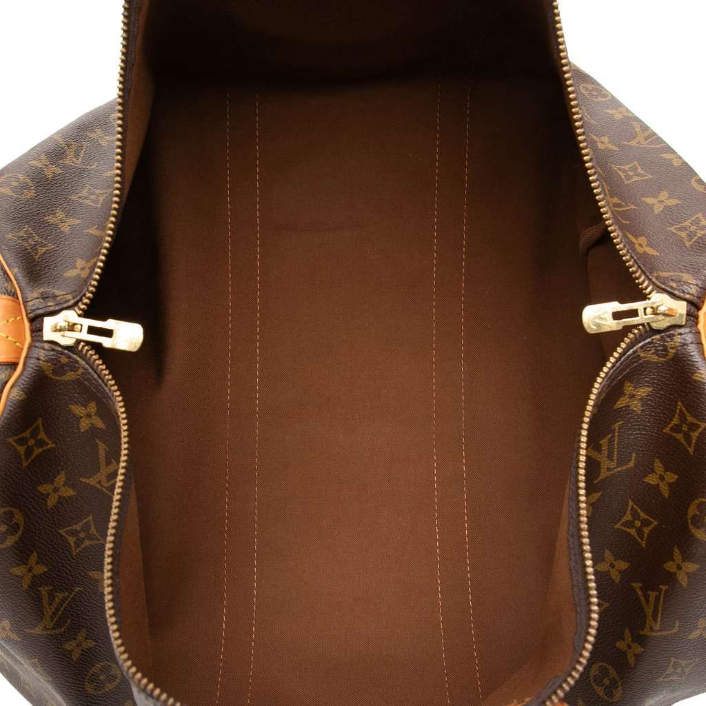 Louis Vuitton Monogram Keepall 50 Brown Good - Model View