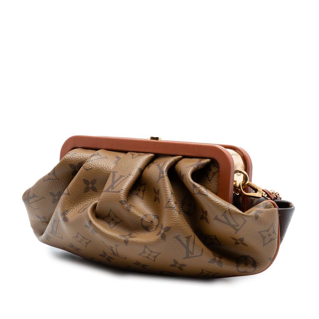 Louis Vuitton Monogram Reverse Boursicot EW Brown Very good condition - Back View