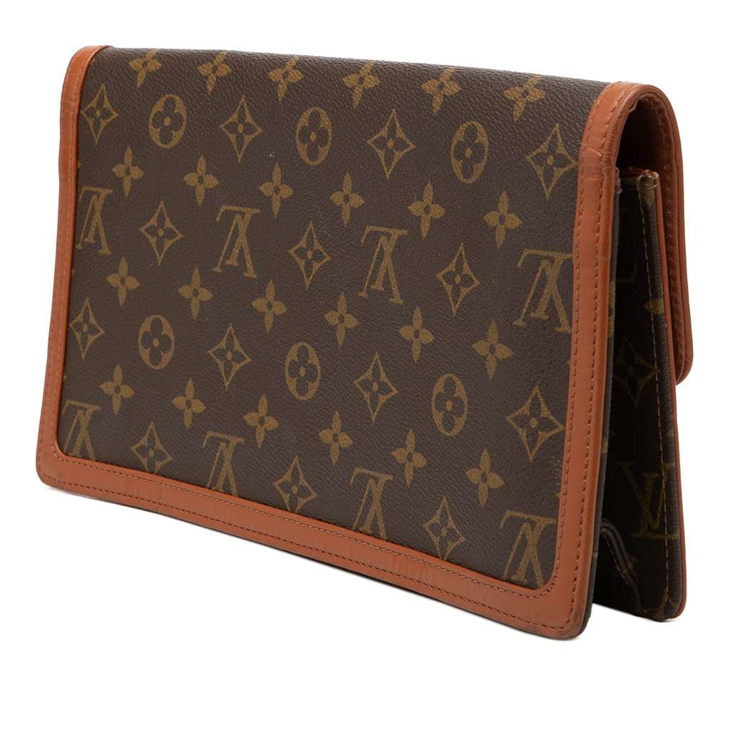Louis Vuitton Monogram Pochette Dame GM Brown Very good - Back View