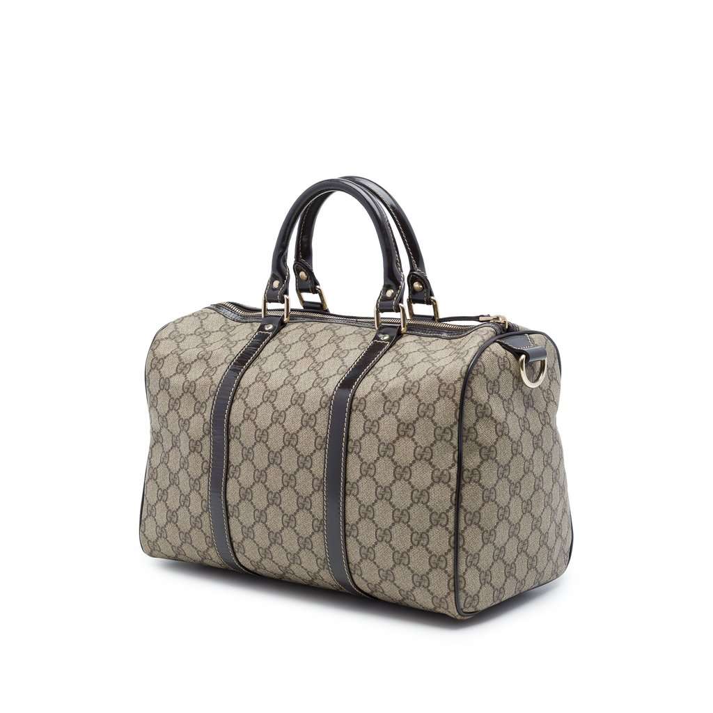Gucci Medium GG Supreme Joy Boston Bag Beige Very good - Back View