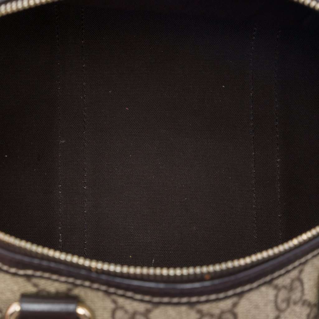 Gucci Medium GG Supreme Joy Boston Bag Beige Very good - Model View