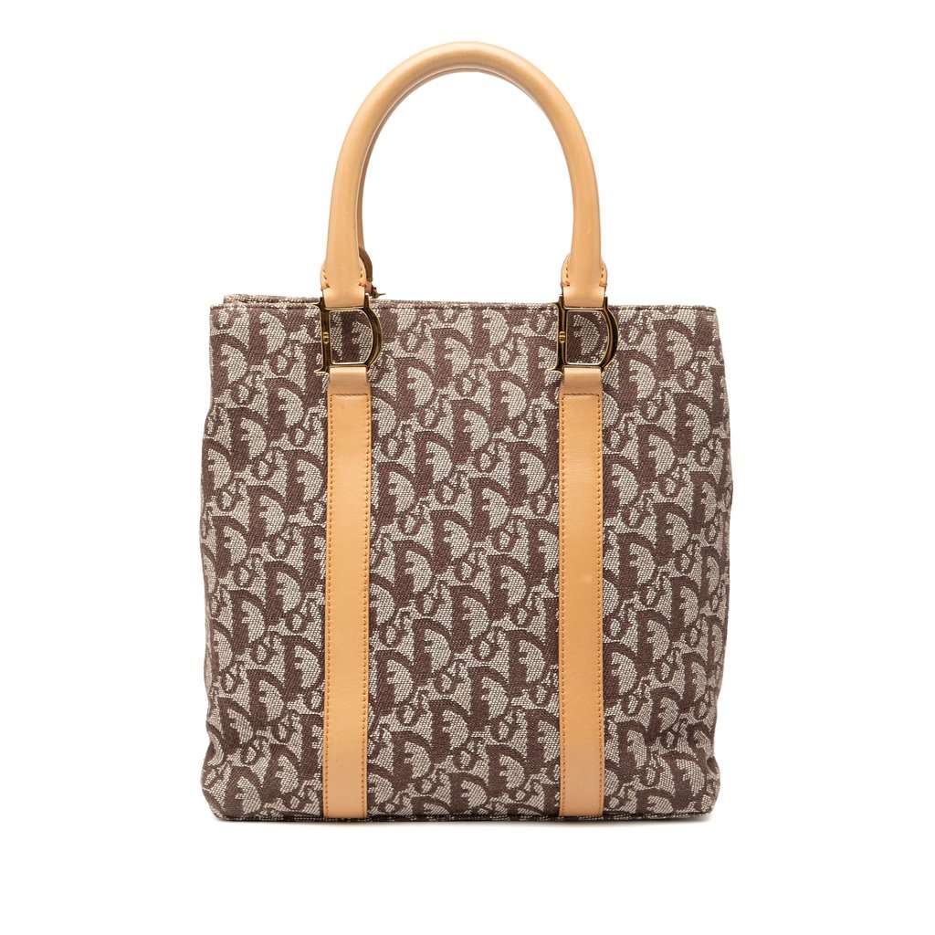 Dior Diorissimo Trotter Canvas Tote Brown Very good - Front View