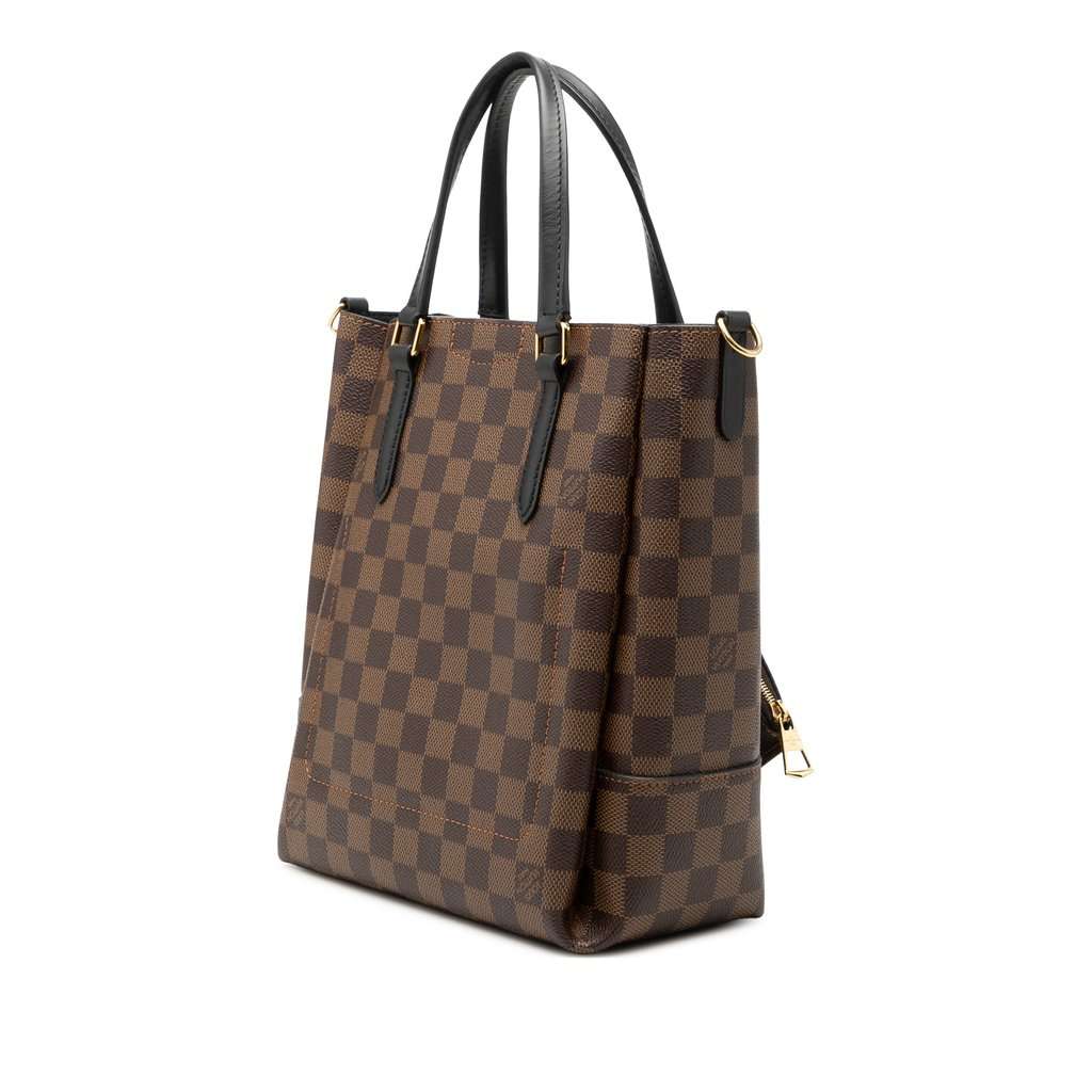 Louis Vuitton Damier Ebene Belmont PM Brown Very good - Back View