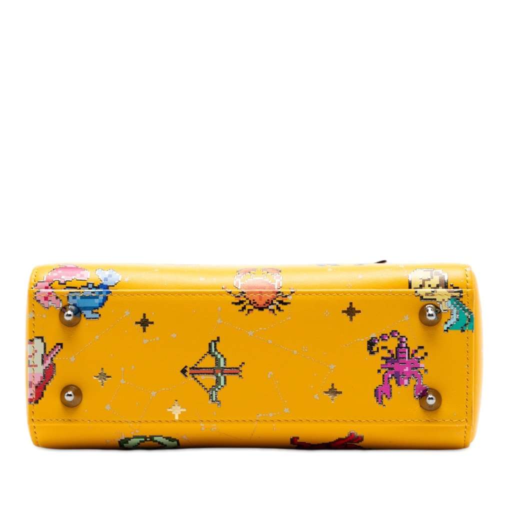 Dior Small Calfskin Pixel Zodiac Lady Dior Yellow Leather Very good - Inside View