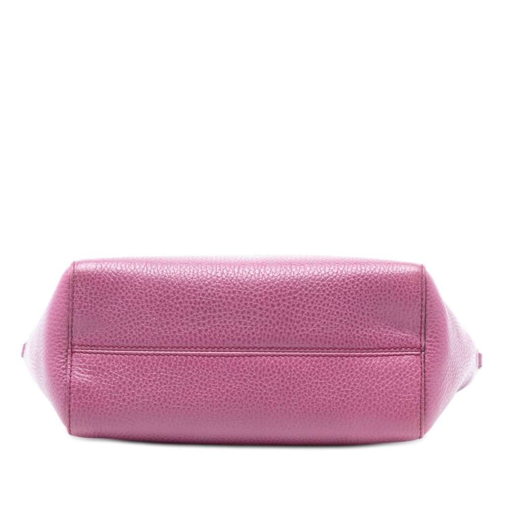 Gucci Mini Leather Swing Satchel Purple Leather Very good condition - Inside View