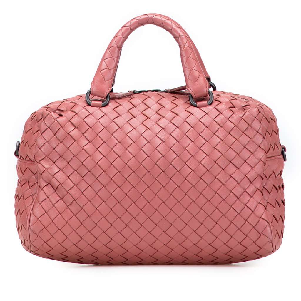 Bottega Veneta Nappa Intrecciato Bosto Pink Leather Very good - Front View