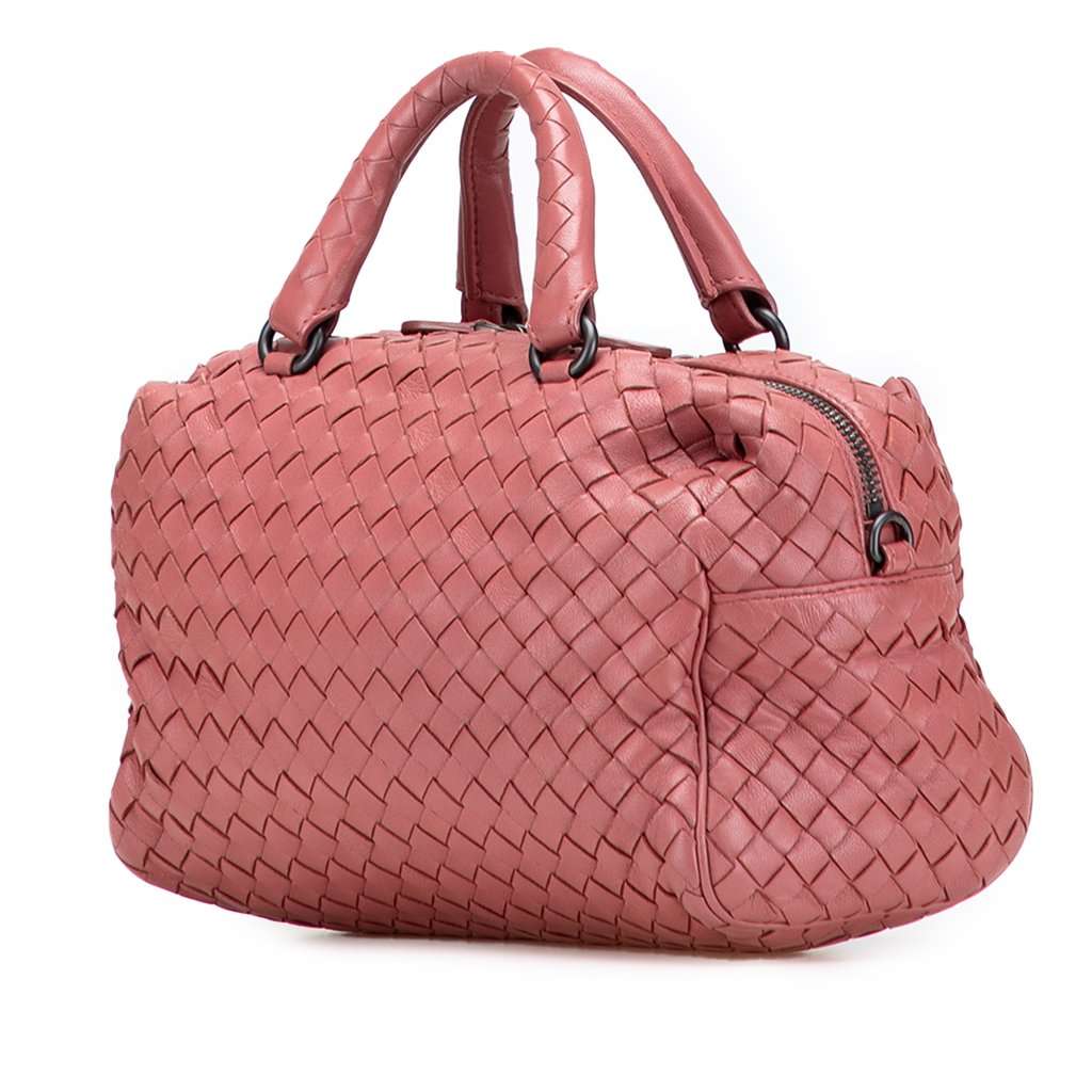 Bottega Veneta Nappa Intrecciato Bosto Pink Leather Very good - Back View
