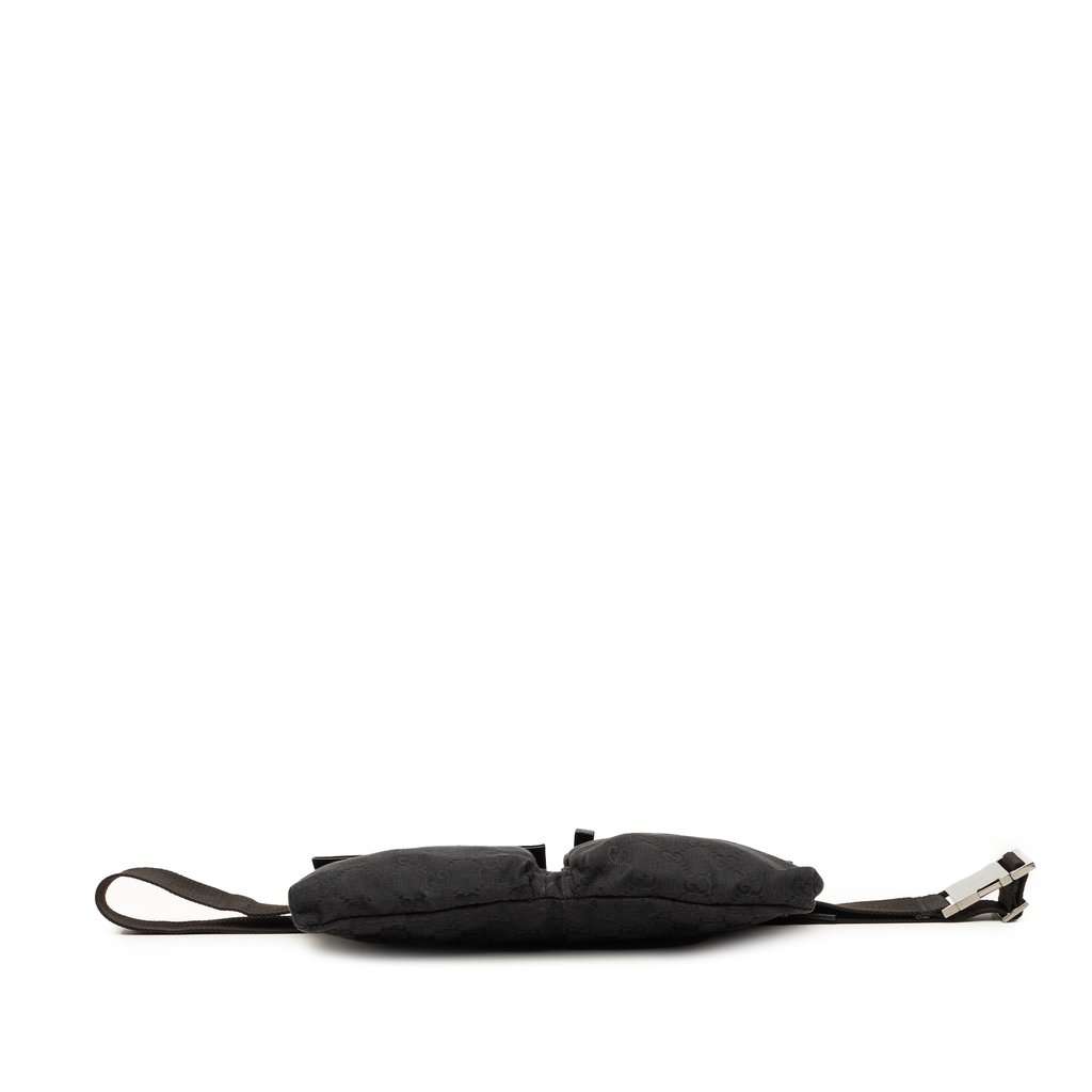 Gucci GG Canvas Double Pocket Belt Bag Black Very good - Inside View