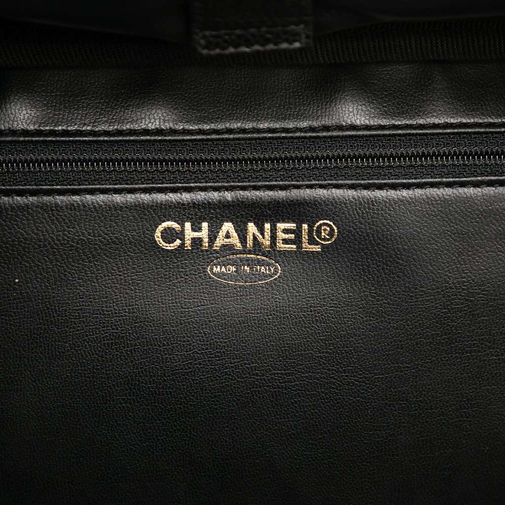 Chanel CC Caviar Vanity Case Black Leather Very good - Box View