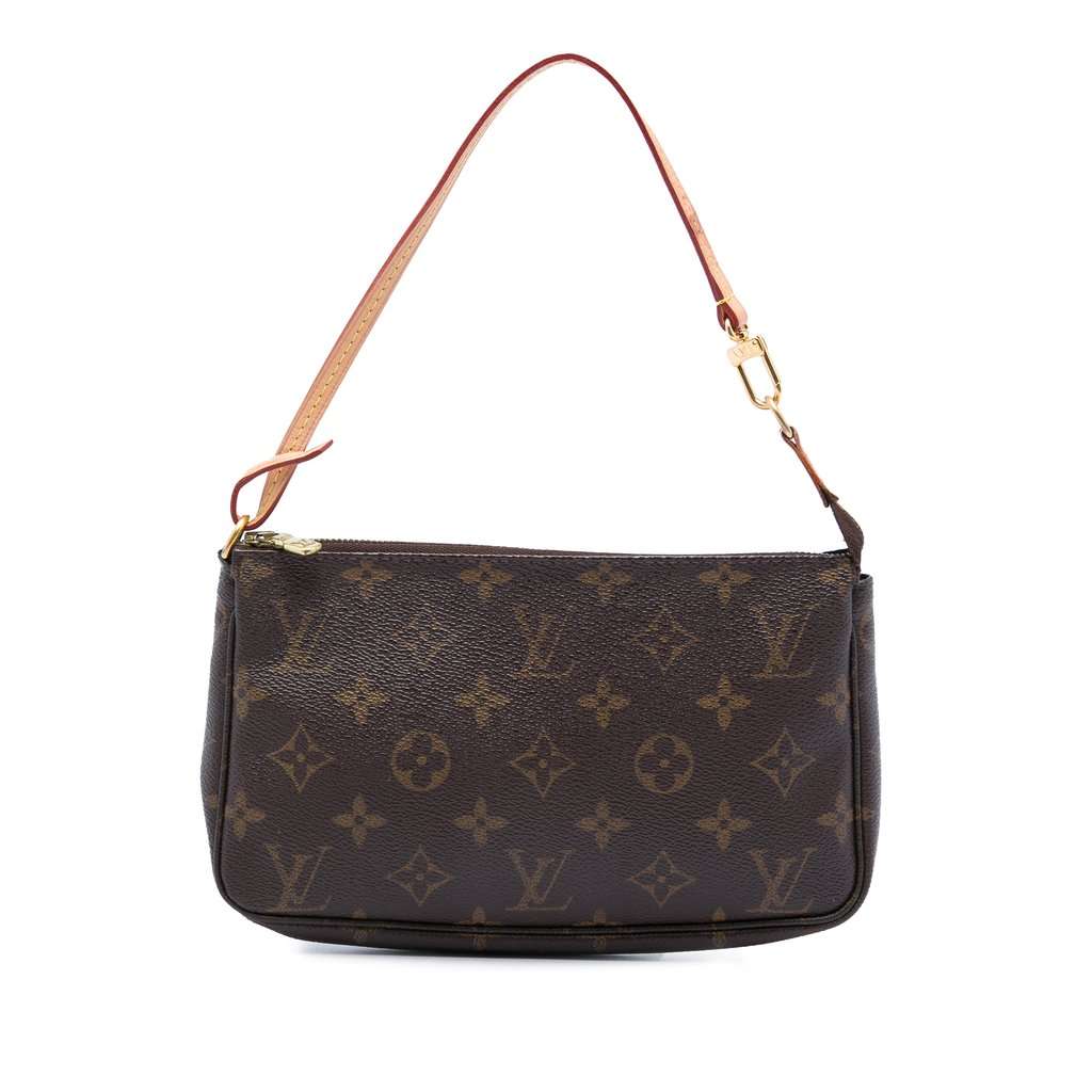 Louis Vuitton Monogram Pochette Accessoires Brown Very good - Front View