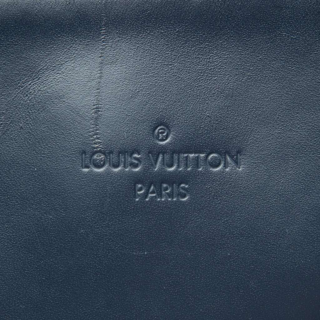 Louis Vuitton Epi Porte Documents Jour Blue Leather Very good condition - Box View