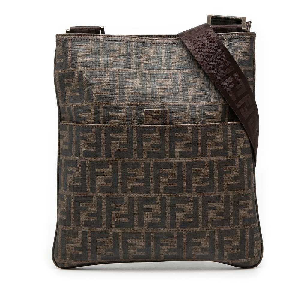 Fendi Zucca Spalmati Crossbody Brown Very good condition - Front View