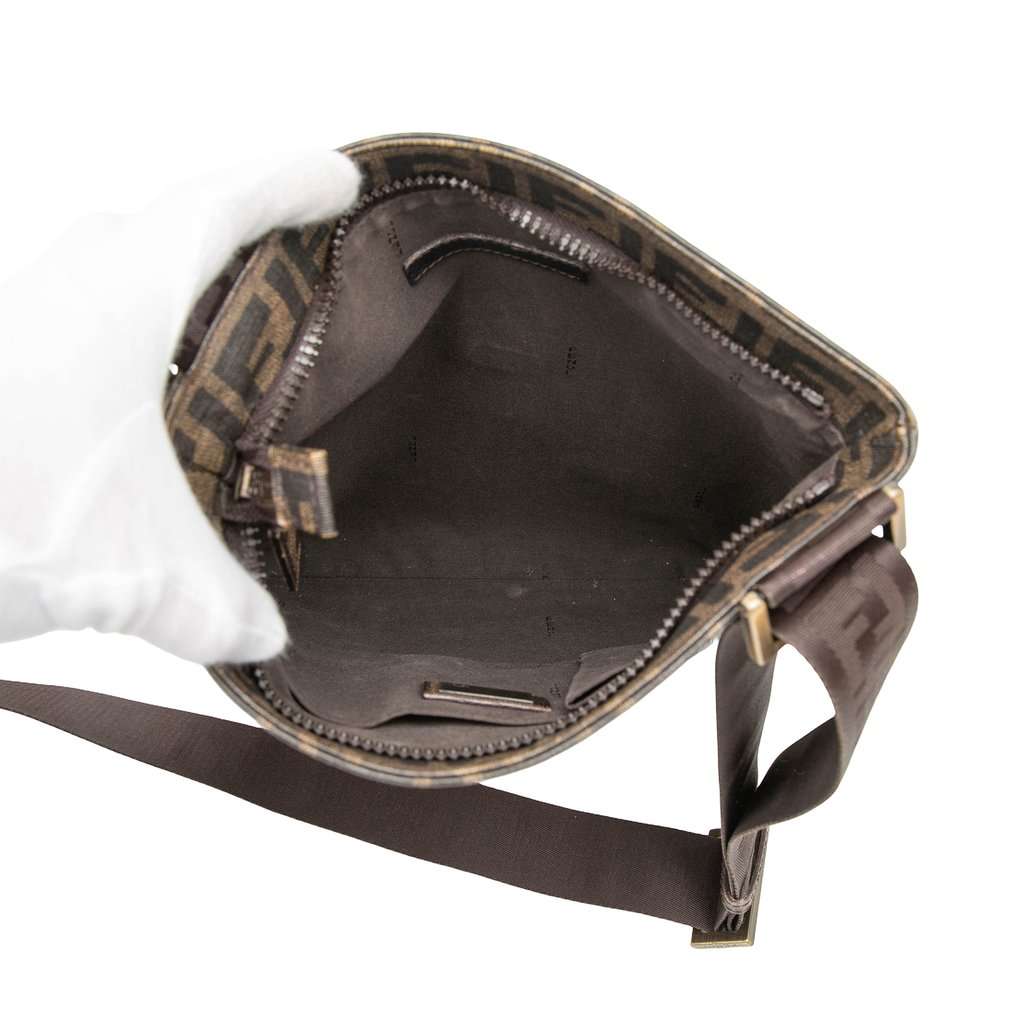 Fendi Zucca Spalmati Crossbody Brown Very good condition - Model View