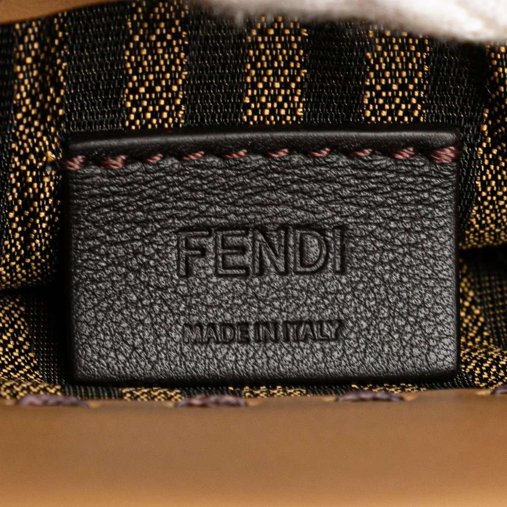 Fendi Mini Leather Sunshine Shopper Tote Brown Leather Very good - Box View