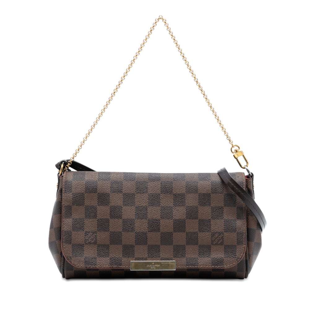 Louis Vuitton Damier Ebene Favorite MM Brown Good - Front View