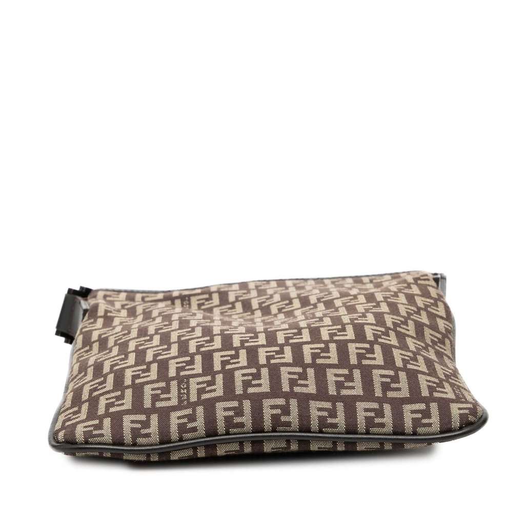 Fendi Zucchino Canvas Crossbody Brown Very good condition - Inside View