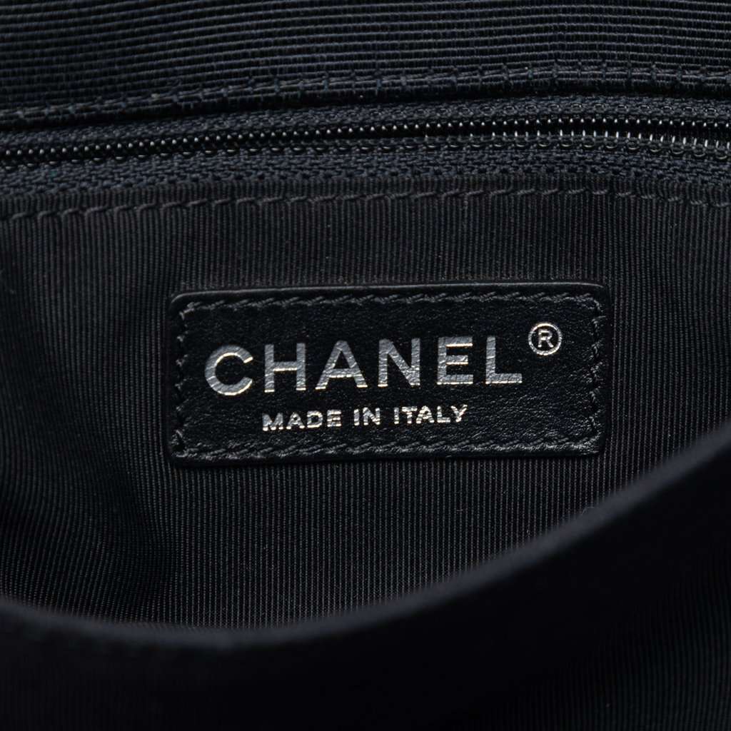 Chanel CC Multicolor Quilted Tweed Accordion Houndstooth Flap Blue Very good condition - Box View