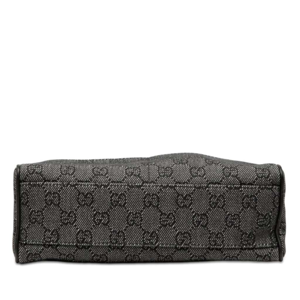 Gucci GG Denim Shoulder Bag Navy Very good condition - Inside View