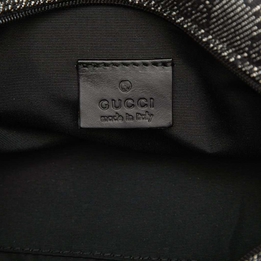 Gucci GG Denim Shoulder Bag Navy Very good condition - Box View