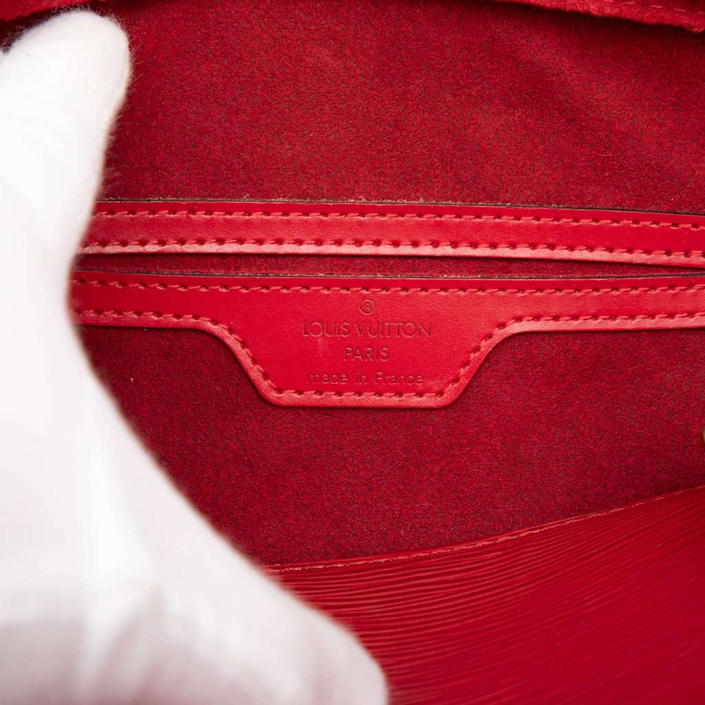 Louis Vuitton Epi Soufflot Red Leather Very good - Box View