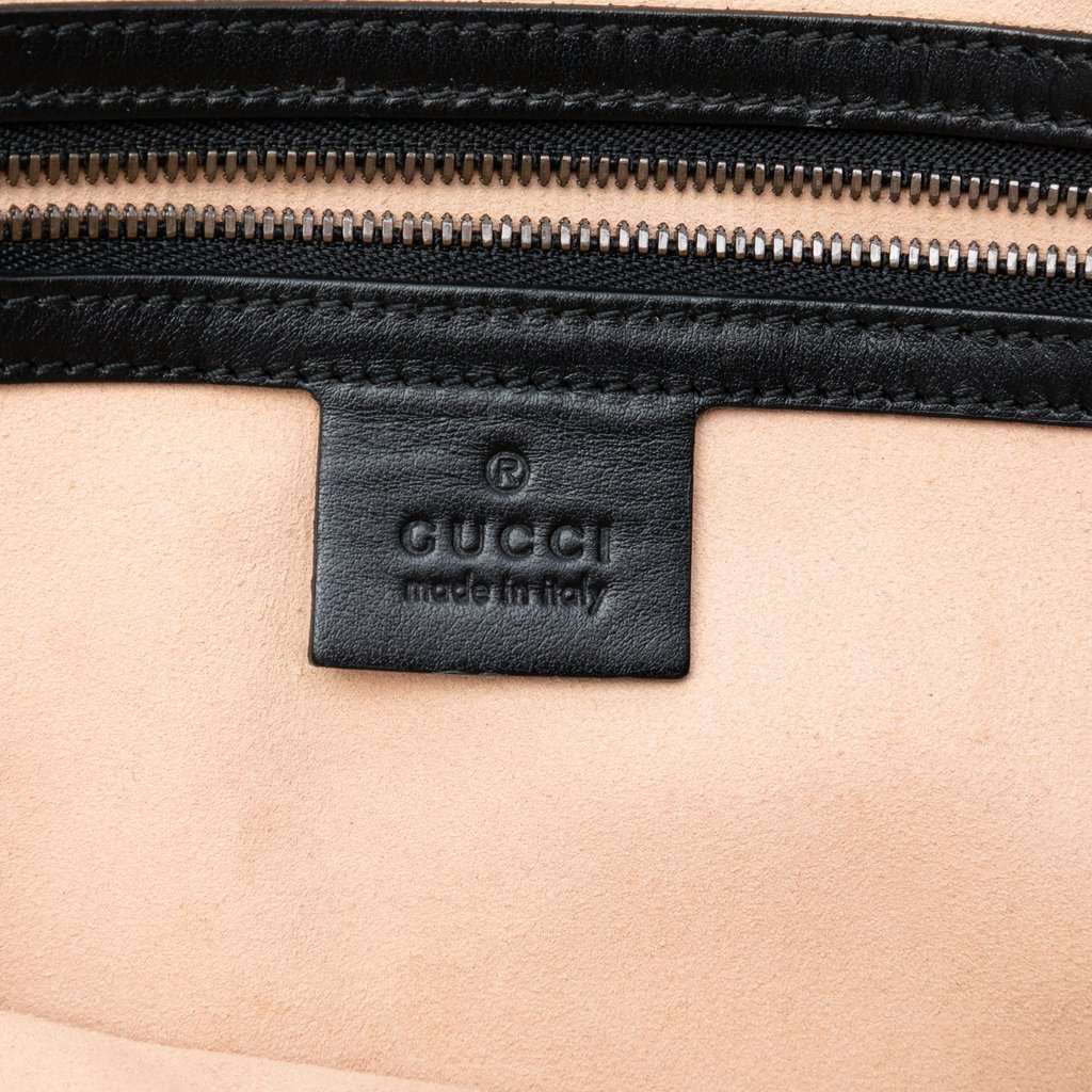 Gucci GG Marmont Matelasse Leather Portfolio Clutch Black Leather Very good condition - Box View