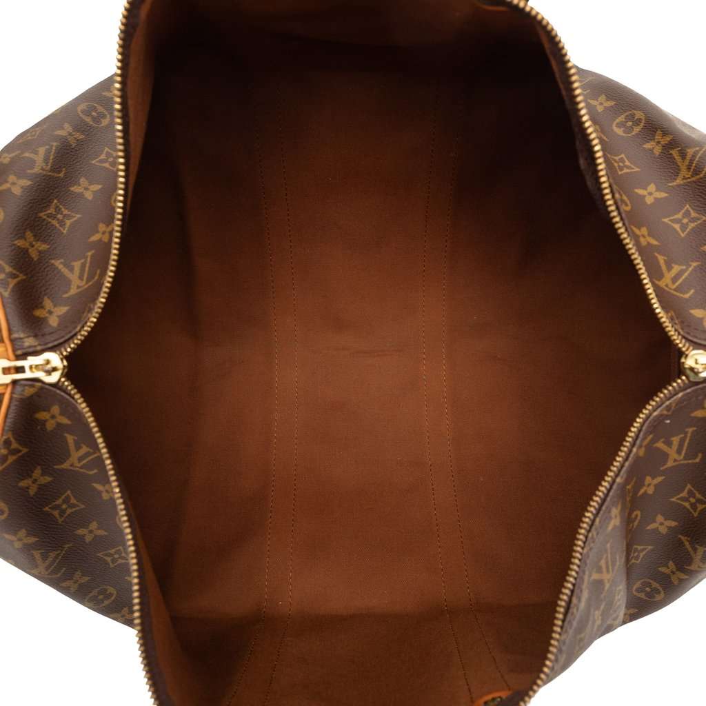 Louis Vuitton Monogram Keepall Bandouliere 55 Brown Good condition - Model View