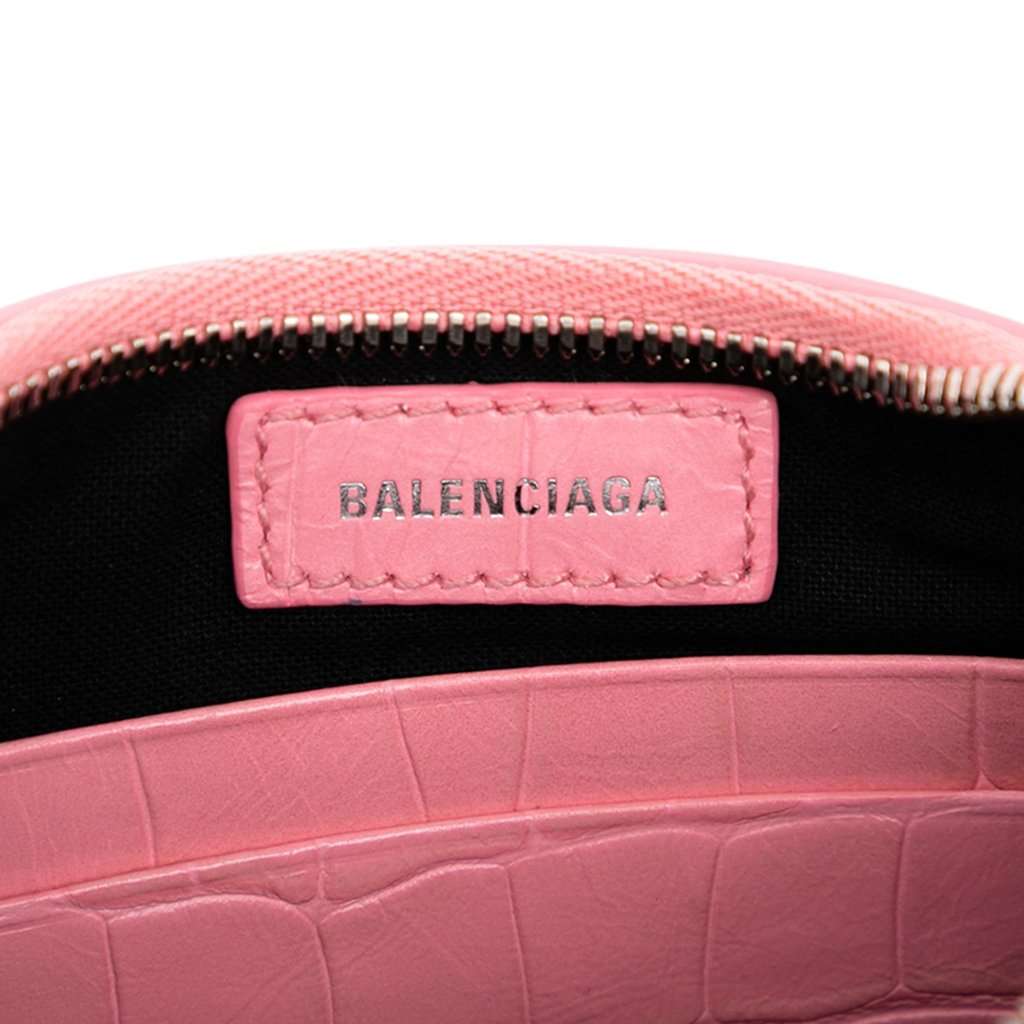 Balenciaga Mini Embossed Leather Motocross Le Cagole Pink Leather Very good - Box View