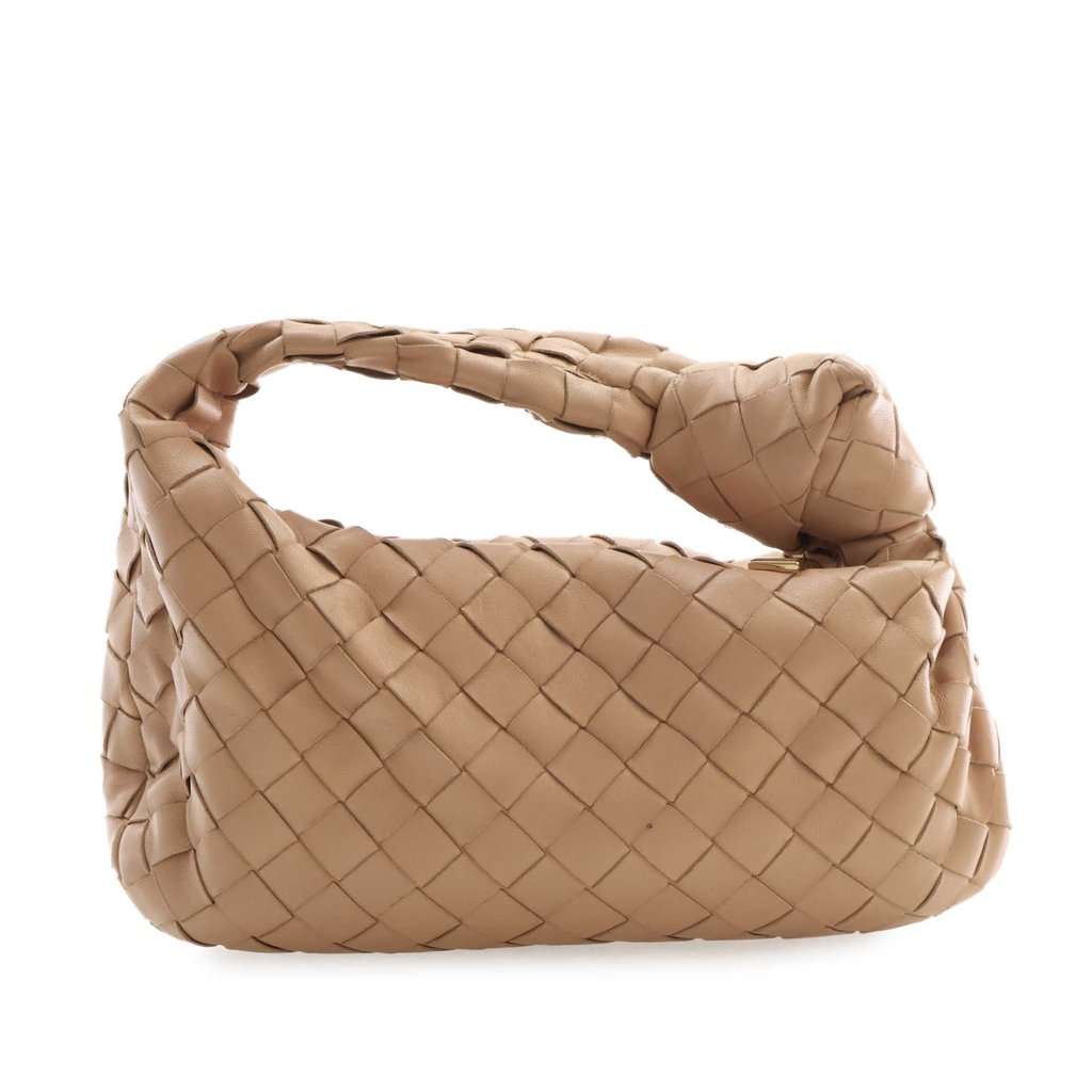 Bottega Veneta Mini Nappa Intrecciato Jodie Beige Leather Very good - Model View