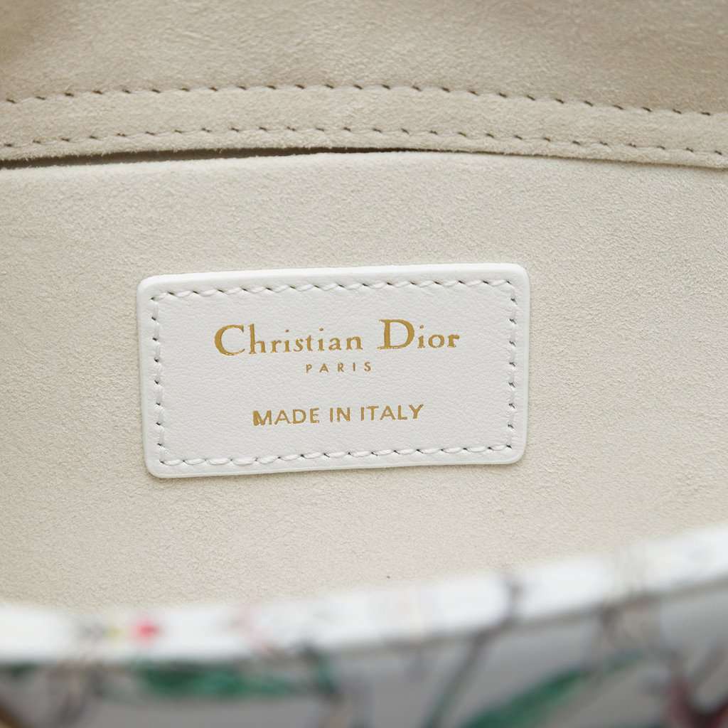 Dior Medium Calfskin Astral Flowers Lady D Joy White Leather Very good - Box View