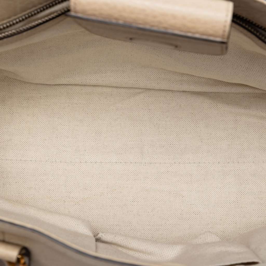 Gucci Pebbled Leather Miss GG Tote Brown Leather Very good condition - Model View