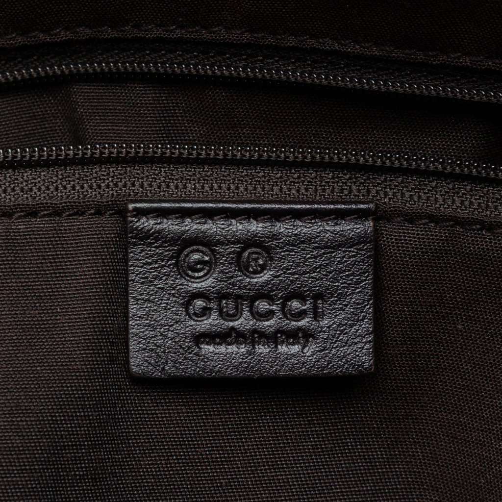 Gucci Embossed Studded Leather Horsebit Tote Black Leather Very good condition - Box View