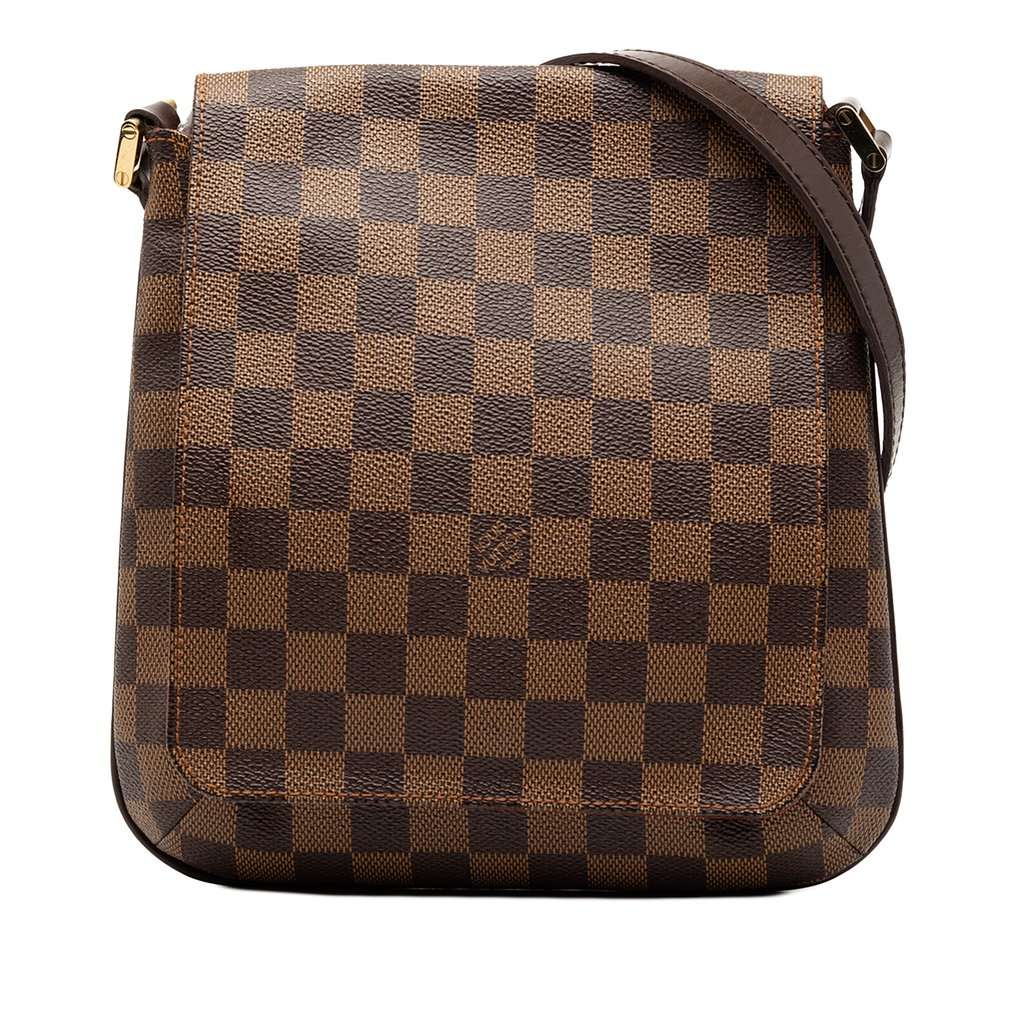 Louis Vuitton Damier Ebene Musette Salsa Long Strap Brown Very good - Front View