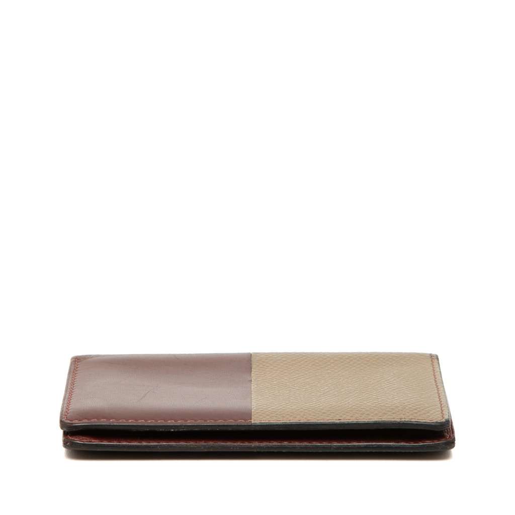 Hermès Bicolor Epsom and Chamonix Manhattan Card Case Red Leather Very good condition - Inside View