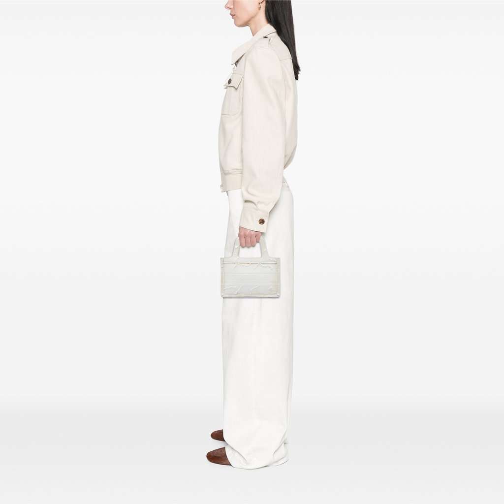 Dior Mini Embroidered Canvas Camouflage Book Tote White Very good - Box View