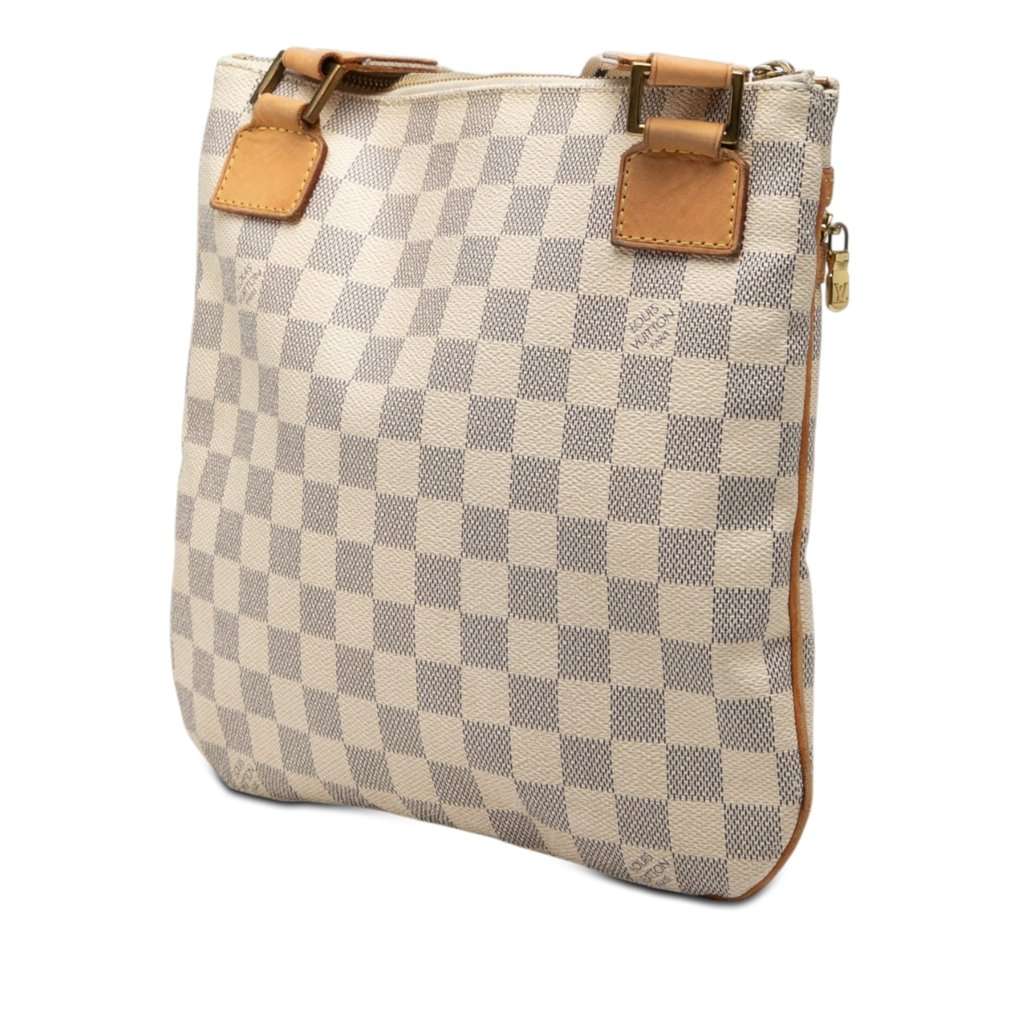 Louis Vuitton Damier Azur Pochette Bosphore White Very good condition - Back View