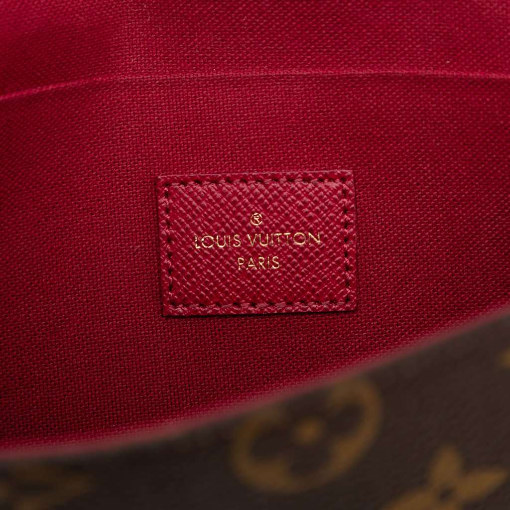 Louis Vuitton Monogram Pochette Felicie Brown Very good condition - Box View