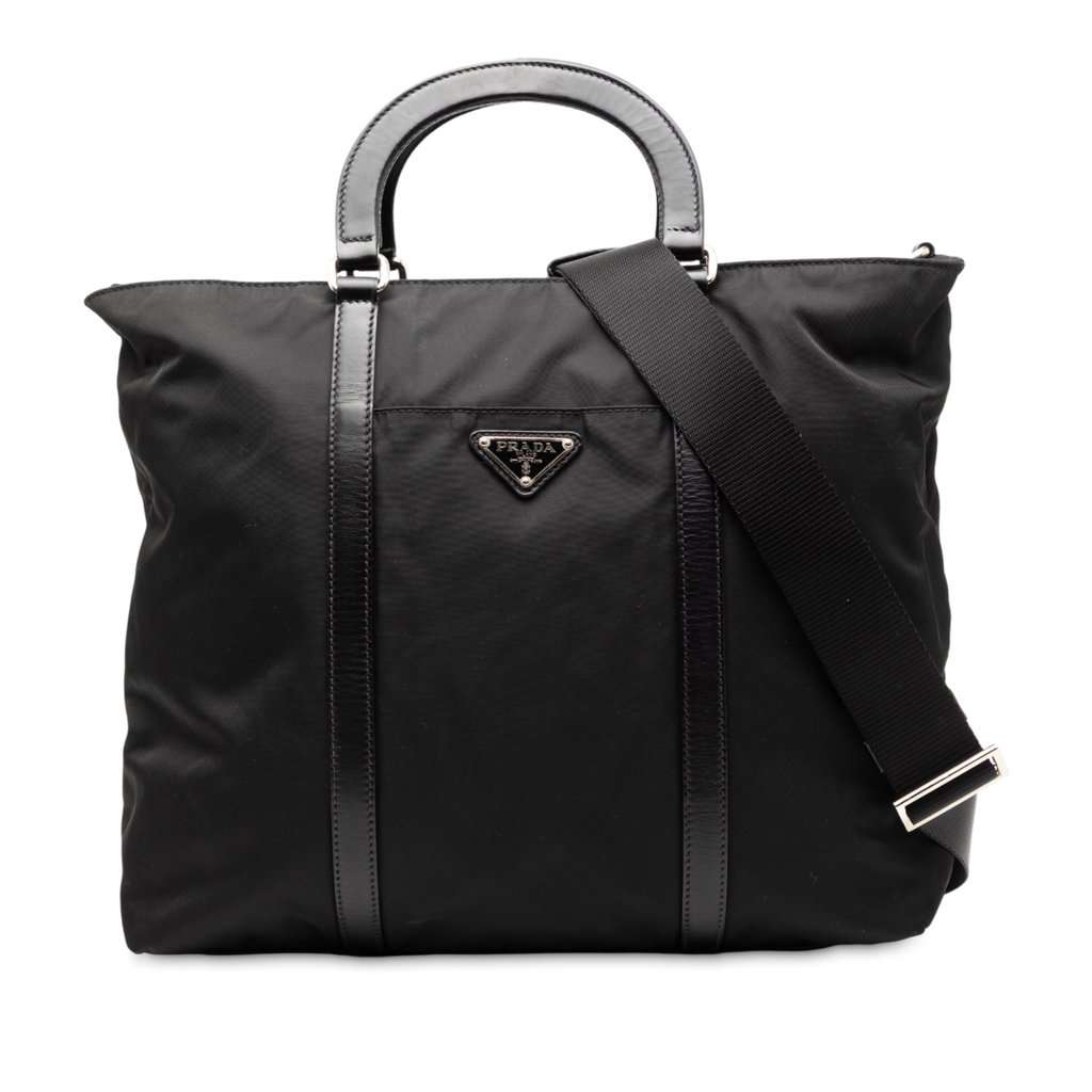 Prada Tessuto Satchel Black Very good - Front View