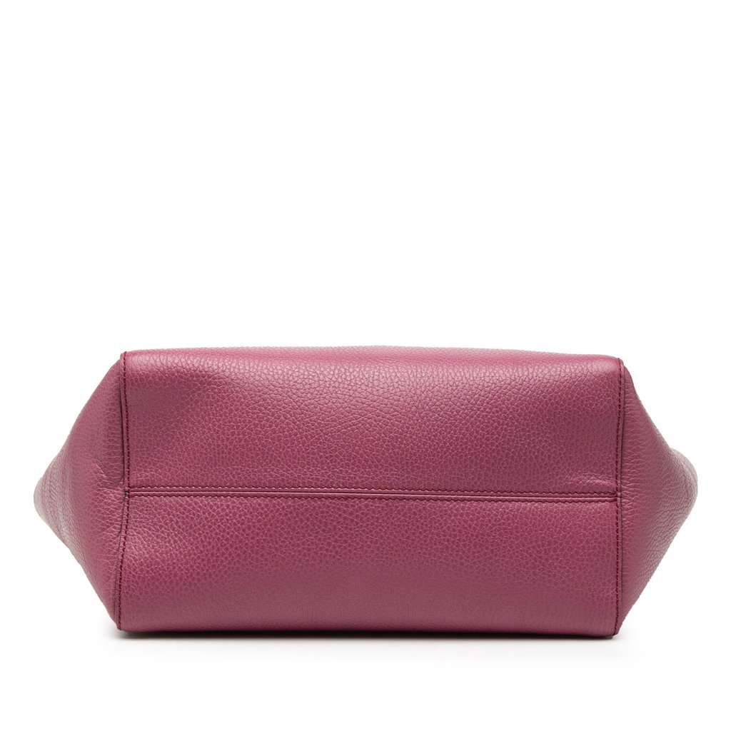 Gucci Medium Dollar Calfskin Swing Tote Purple Leather Very good condition - Inside View
