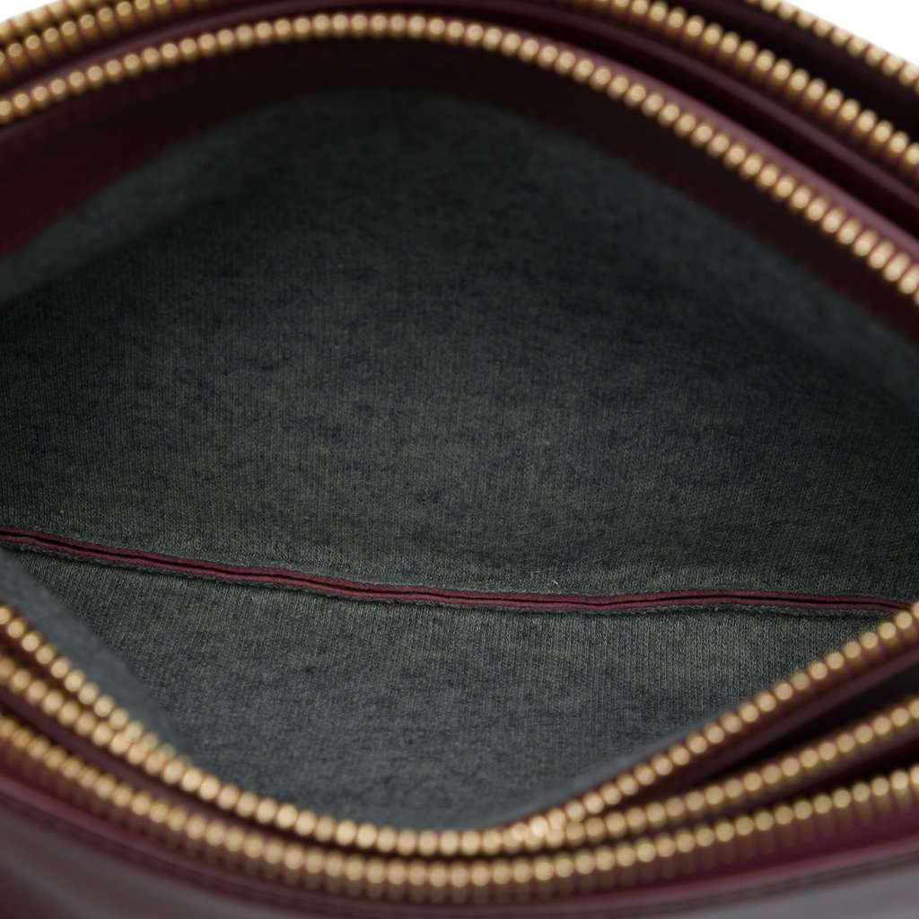 Celine Large Lambskin Trio Crossbody Red Leather Very good - Model View