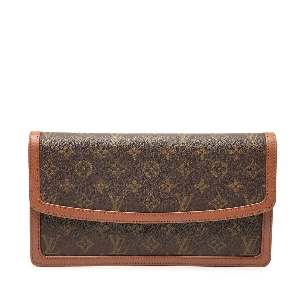 Louis Vuitton Monogram Pochette Dame GM Brown Very good condition - Front View