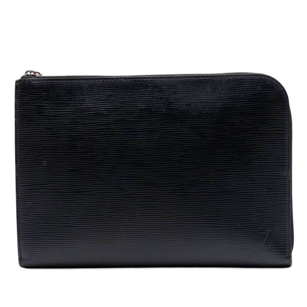 Louis Vuitton Epi Pochette Jour PM Black Leather Very good condition - Front View