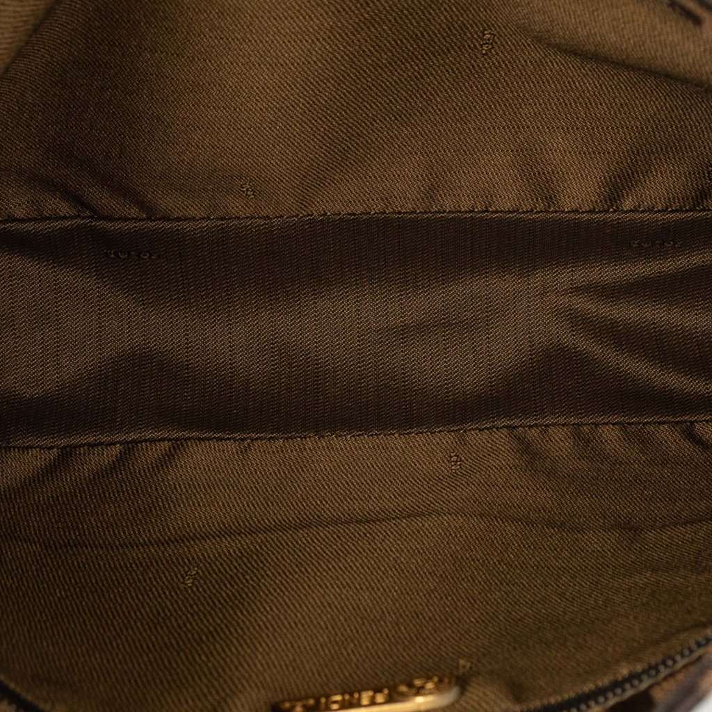 Fendi Zucca Canvas Shoulder Bag Brown Very good condition - Model View