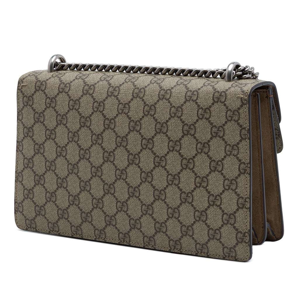 Gucci Medium GG Supreme Dionysus Shoulder Bag Beige Very good condition - Back View