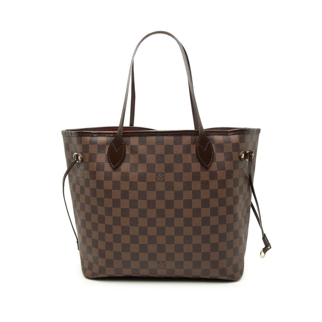 Louis Vuitton Damier Ebene Neverfull MM Brown Very good - Front View