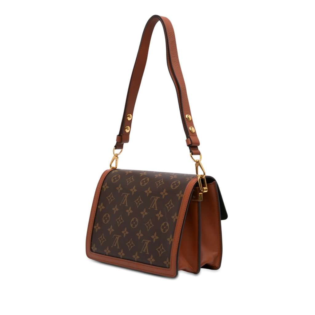 Louis Vuitton Monogram Reverse Dauphine MM Brown Very good condition - Back View
