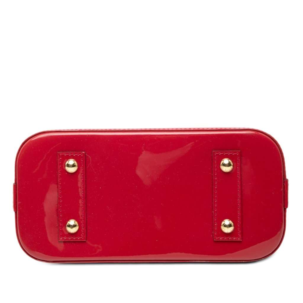 Louis Vuitton Monogram Vernis Alma BB Red Leather Very good condition - Inside View