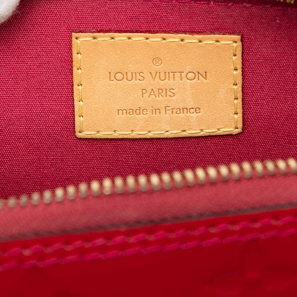 Louis Vuitton Monogram Vernis Alma BB Red Leather Very good condition - Box View