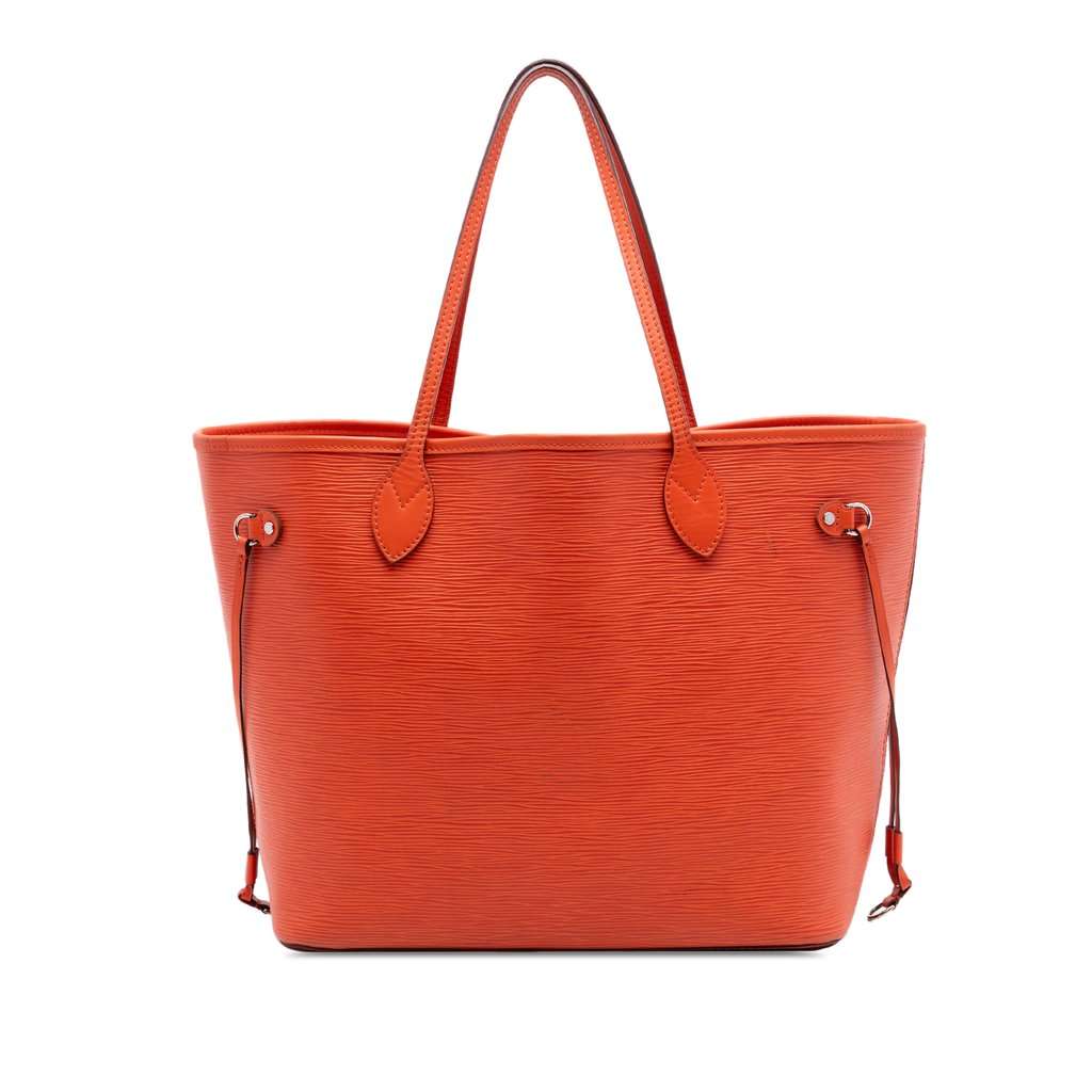 Louis Vuitton Epi Neverfull MM Orange Leather Very good - Front View
